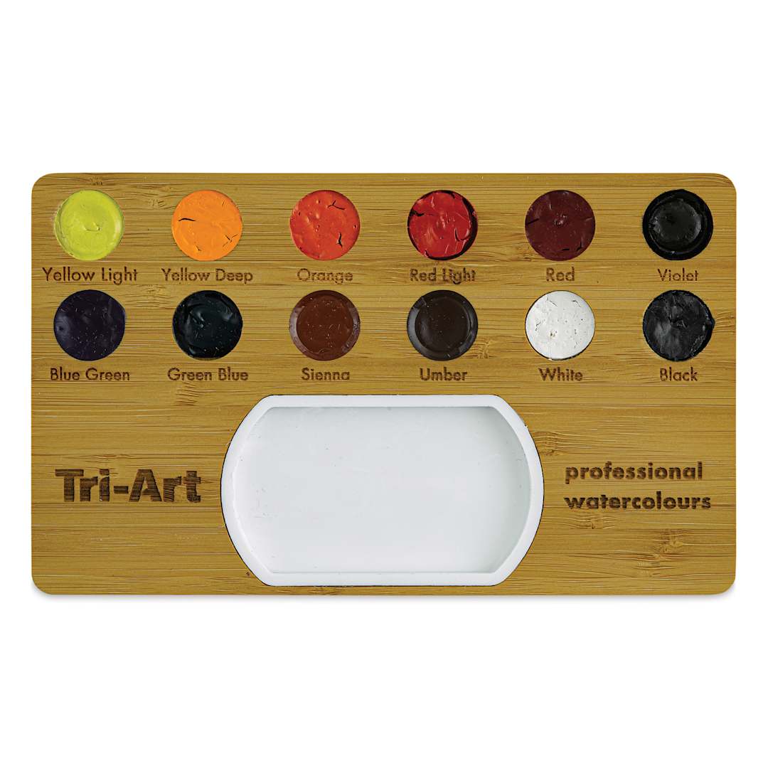 Open in modal - Tri-Art Bamboo Watercolor Set of 12