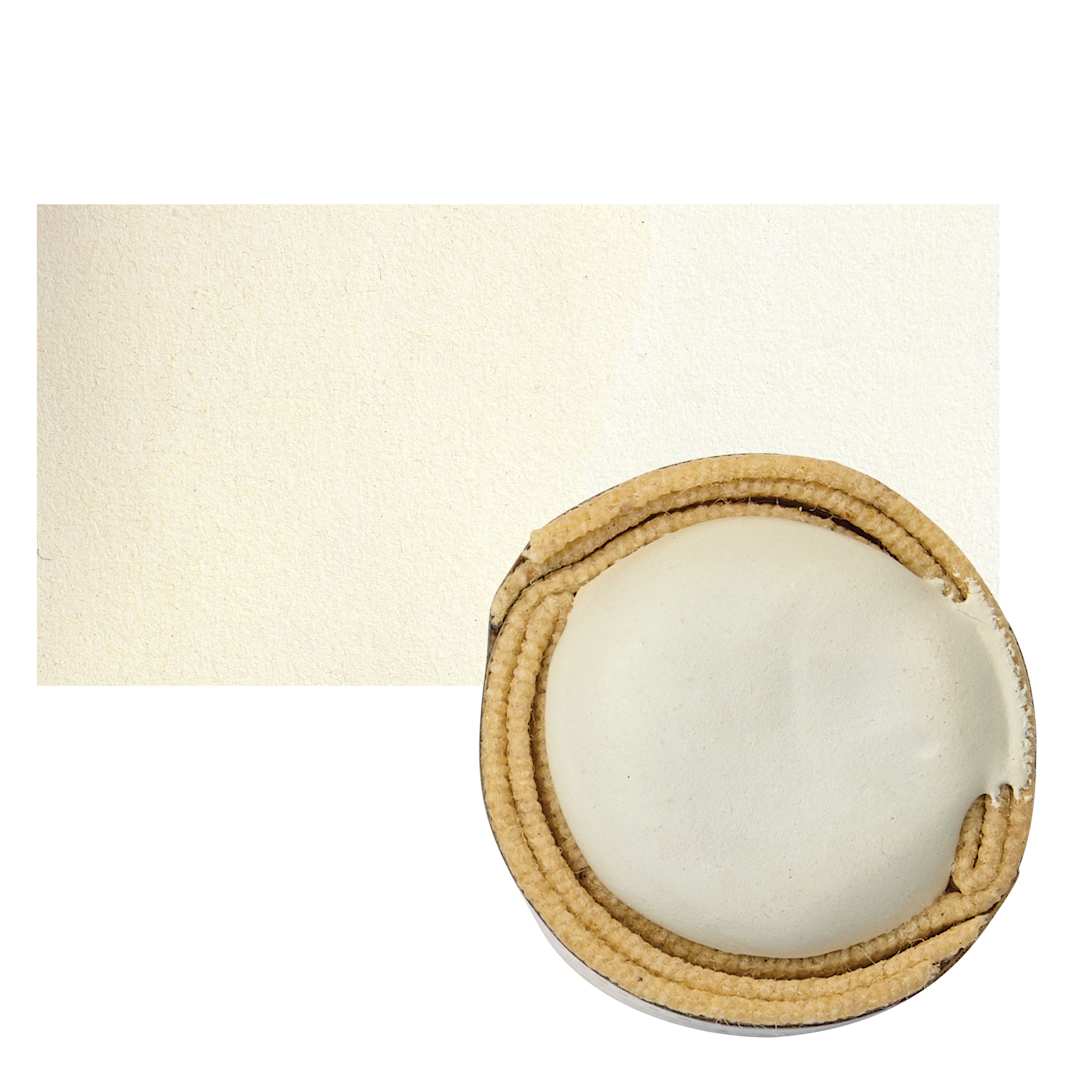 Open in modal - Beam Paints Watercolor Paintstone - Trillium White stone and swatch