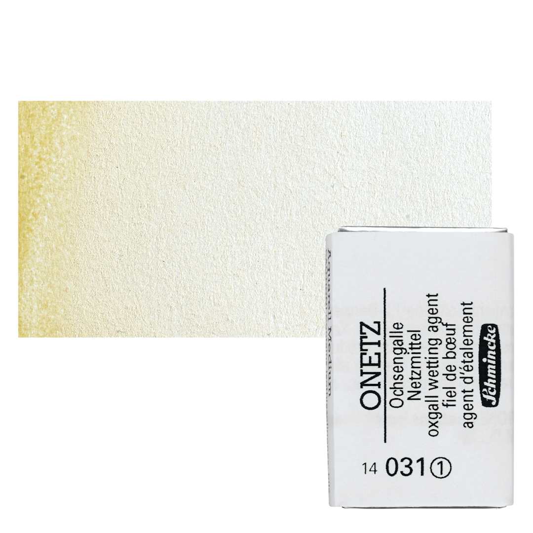 Open in modal - Schmincke Horadam Onetz Oxgall Wetting Agent - Full Pan and swatch