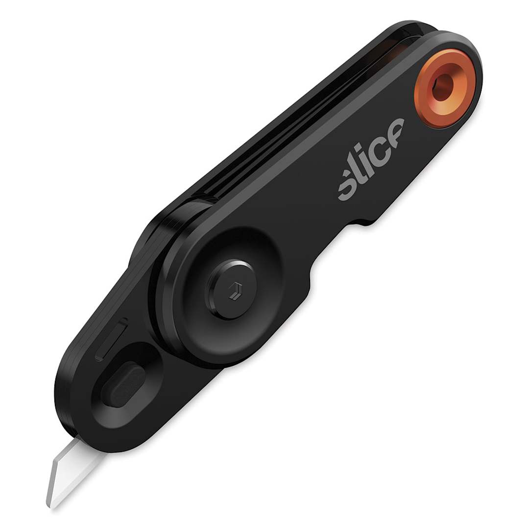 Open in modal - Slice Everyday Carry Folding Knife - Angled view with blade extended

