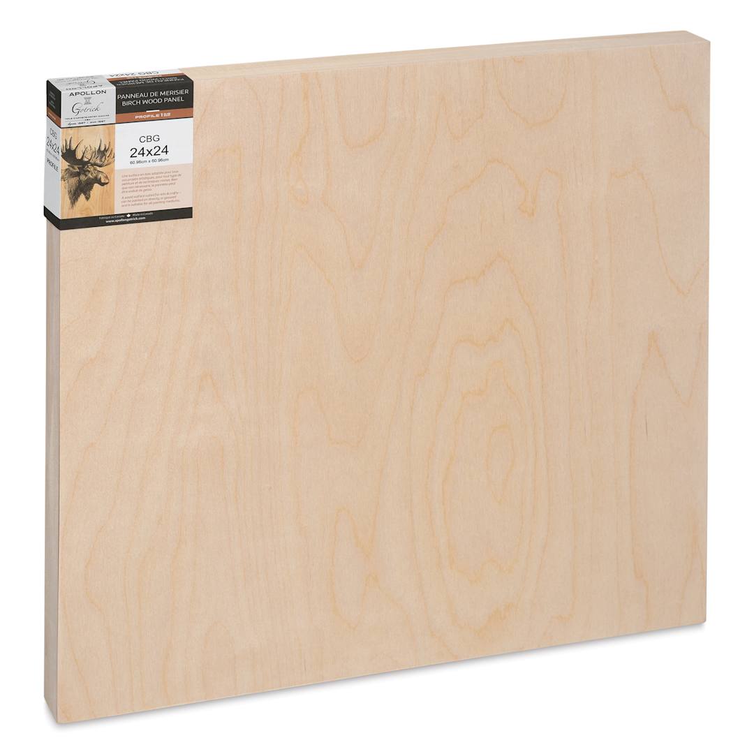 Open in modal - Apollon Gotrick Cradled Wood Panel - 24" x 24", 1-5/8" Profile