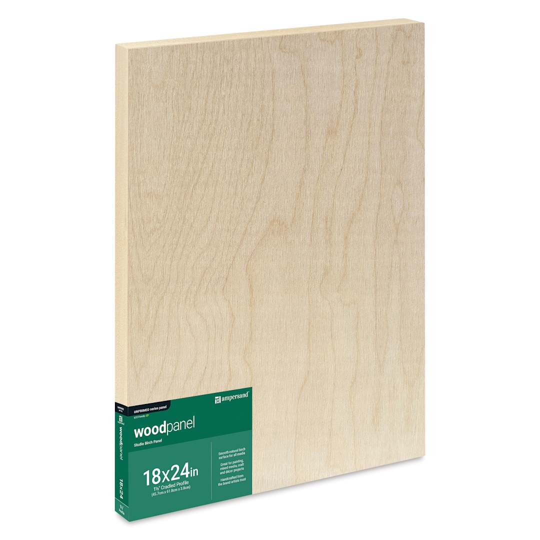 Open in modal - Ampersand Woodpanel - 18" x 24", 1-1/2" Cradle