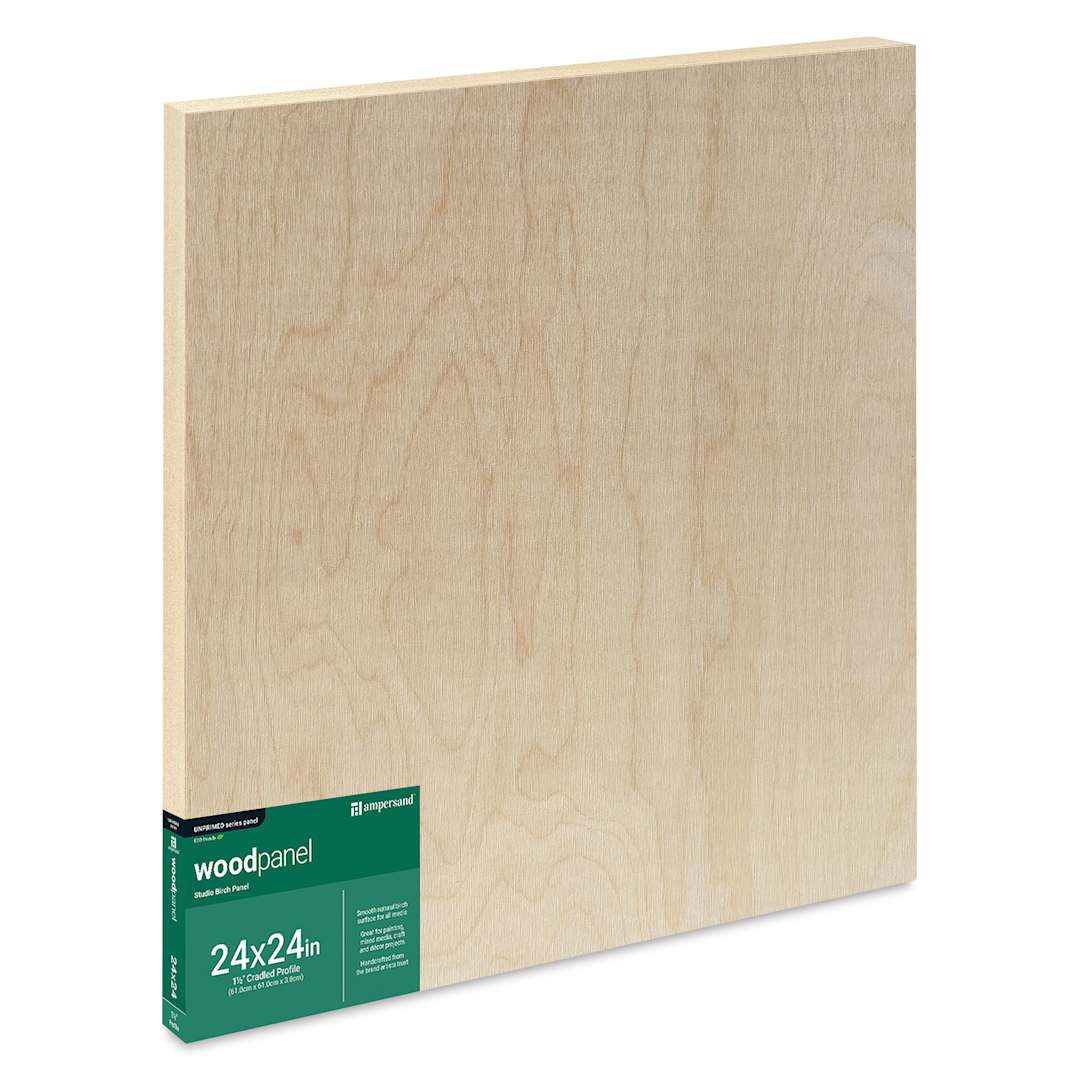 Open in modal - Ampersand Woodpanel - 24 x 24", 1-1/2" Cradle
