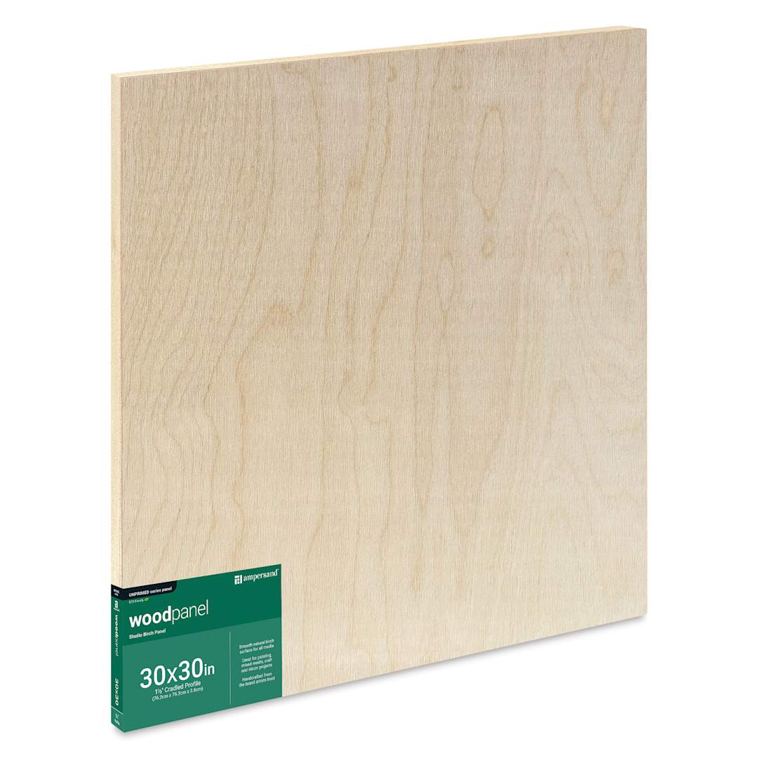 Open in modal - Ampersand Woodpanel - 30 x 30", 1-1/2" Cradle