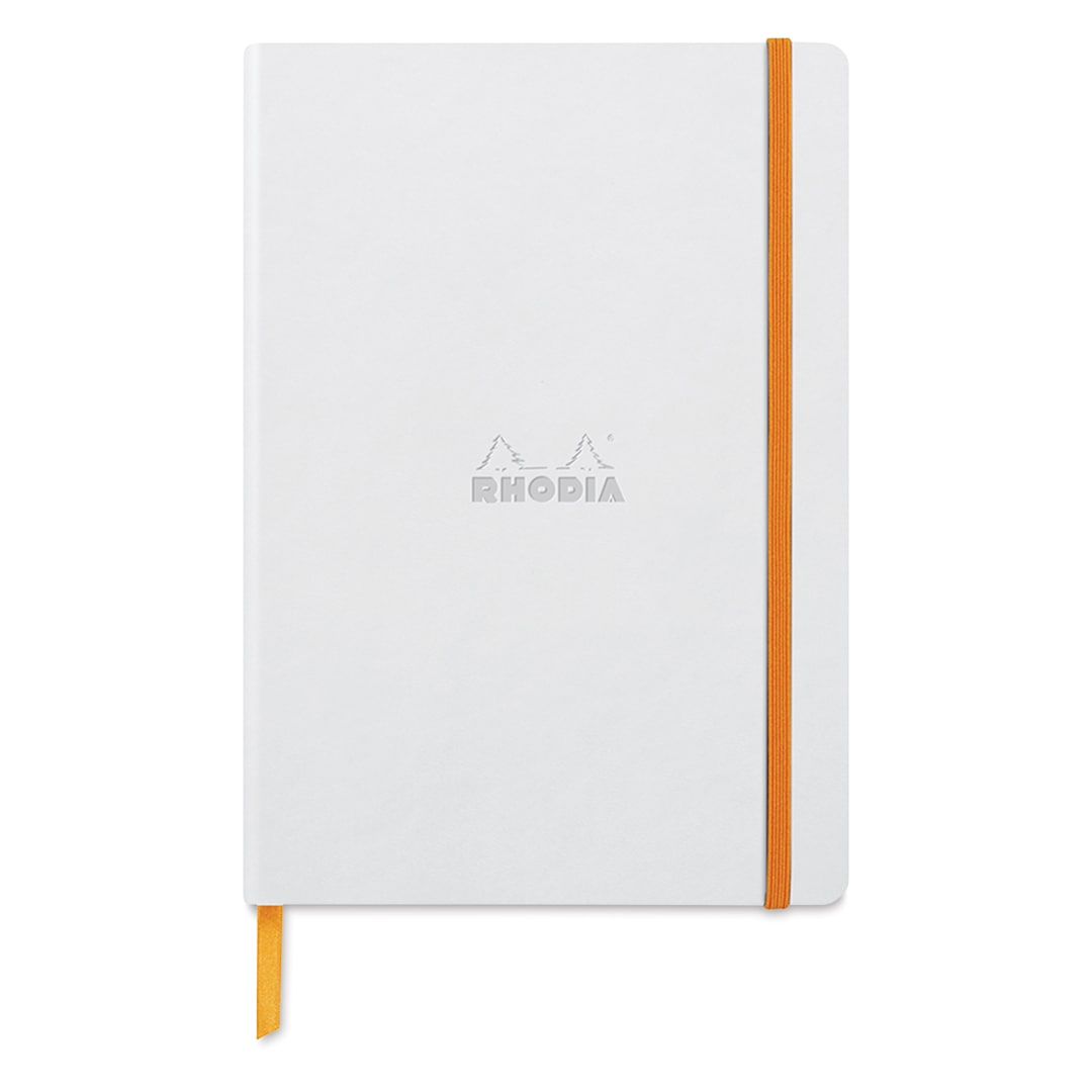 Open in modal - Rhodia Rhodiarama Softcover Notebook - A5, White, Dot Grid