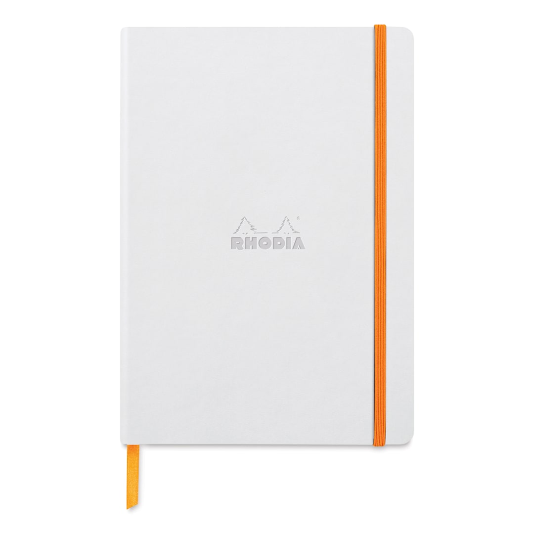 Open in modal - Rhodia Rhodiarama Softcover Notebook - A5, White, Lined