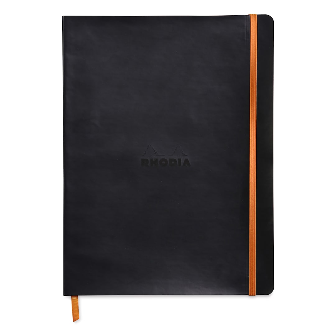 Open in modal - Rhodia Rhodiarama Softcover Notebook - 7-1/2" x 9-7/8", Black, Lined