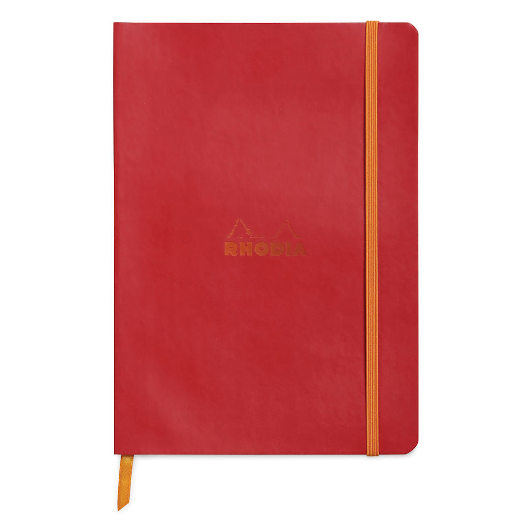 Open in modal - Rhodia Rhodiarama Softcover Notebook - A5, Poppy, Lined