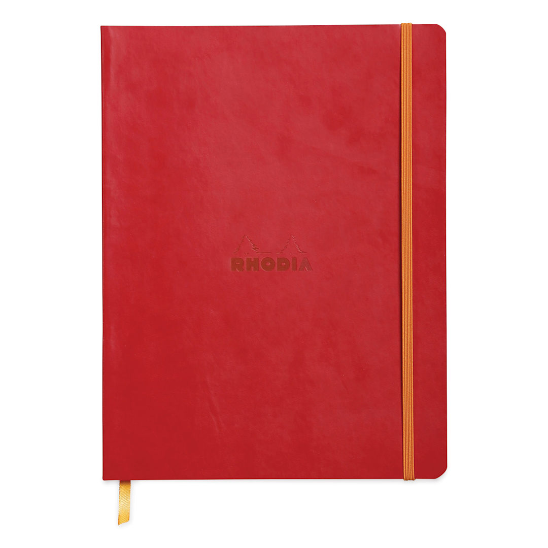 Open in modal - Rhodia Rhodiarama Softcover Notebook - 7-1/2" x 9-7/8", Poppy, Lined