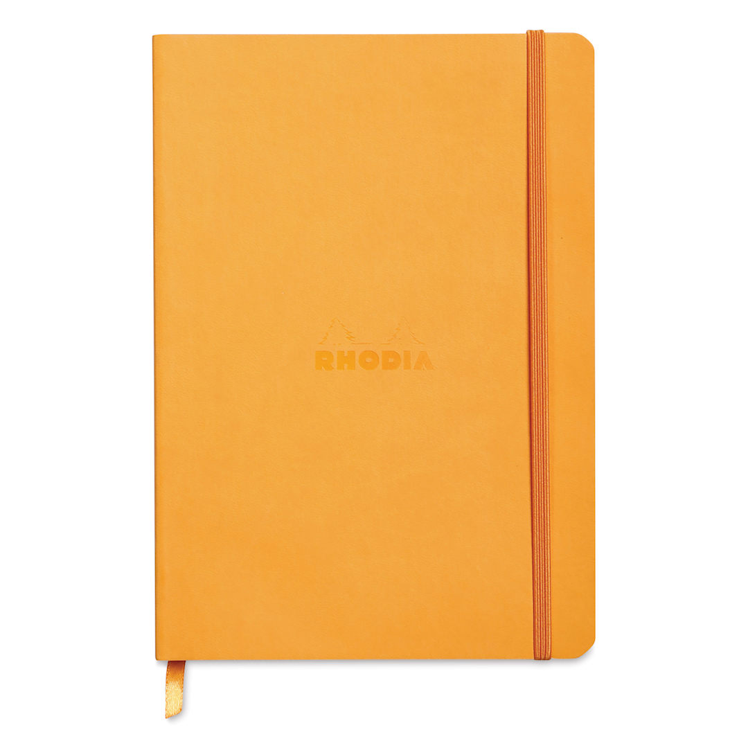 Open in modal - Rhodia Rhodiarama Softcover Notebook - A5, Orange, Lined