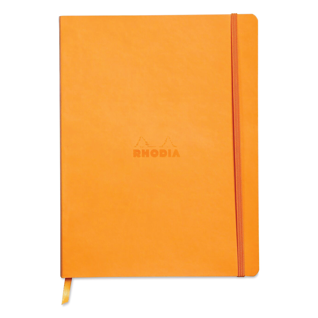 Open in modal - Rhodia Rhodiarama Softcover Notebook - 7-1/2" x 9-7/8", Orange, Dot Grid