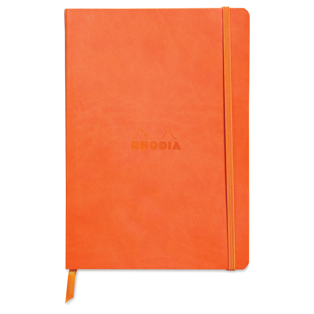 Open in modal - Rhodia Rhodiarama Softcover Notebook - A5, Tangerine, Lined