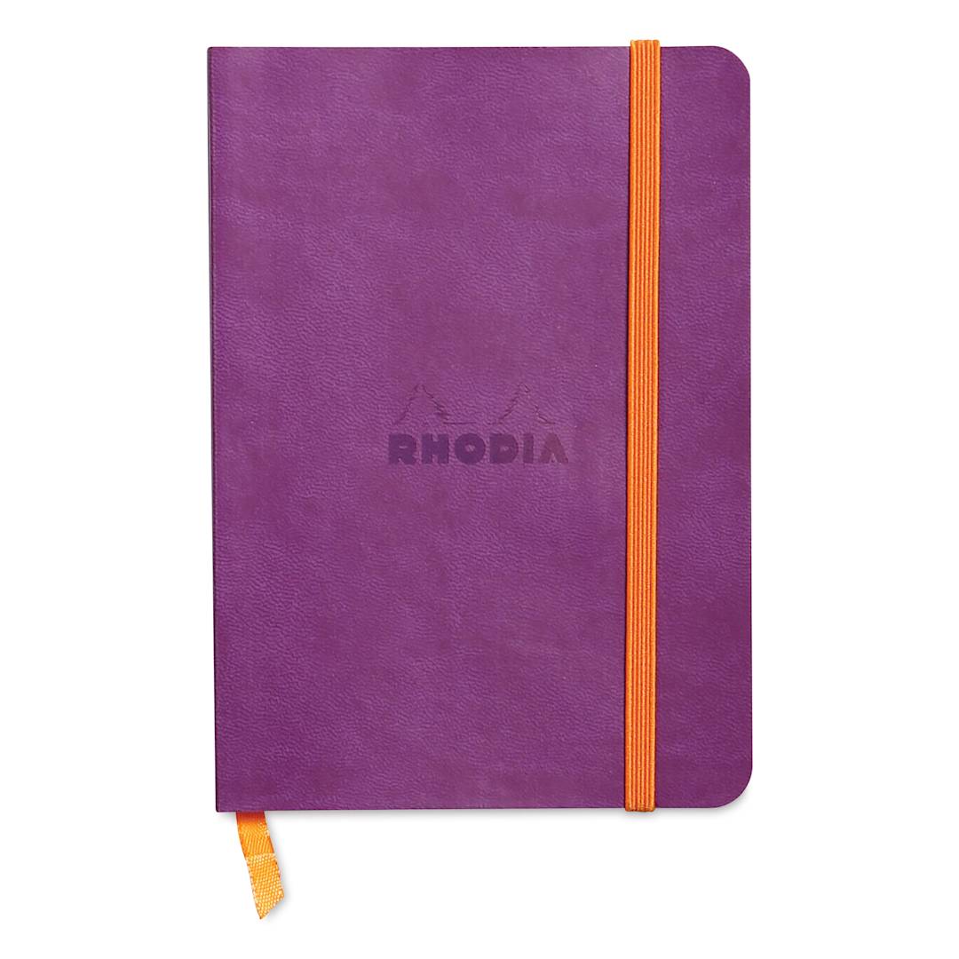 Open in modal - Rhodia Rhodiarama Softcover Notebook - A6, Purple, Dot Grid