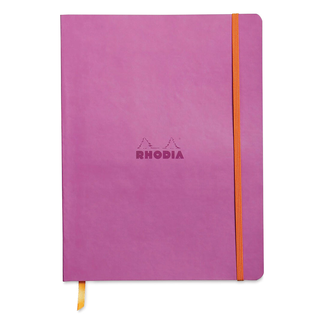 Open in modal - Rhodia Rhodiarama Softcover Notebook - 7-1/2" x 9-7/8", Lilac, Dot Grid