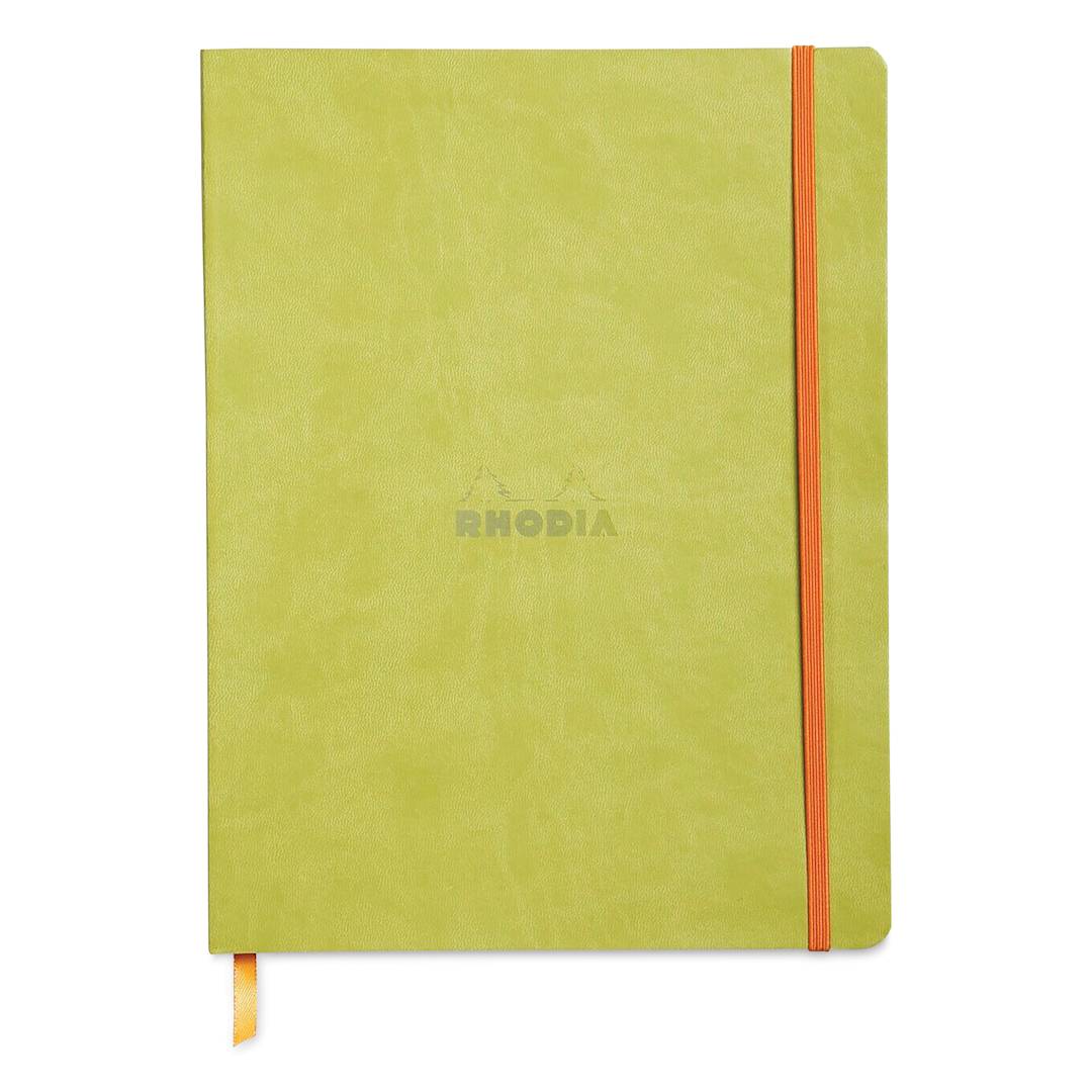Open in modal - Rhodia Rhodiarama Softcover Notebook - 7-1/2" x 9-7/8", Anise, Dot Grid