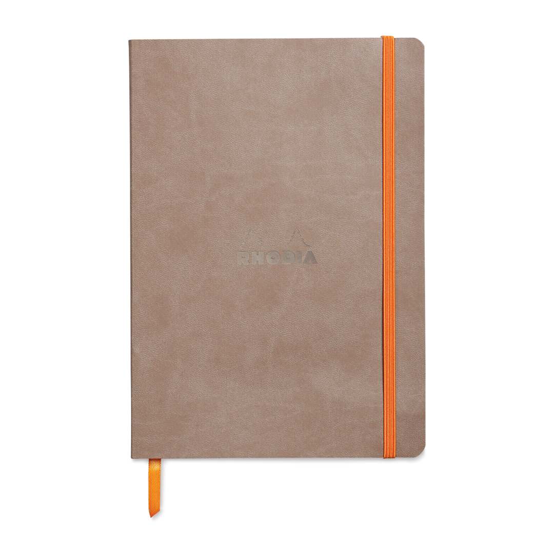 Open in modal - Rhodia Rhodiarama Softcover Notebook - A5, Taupe, Dot Grid