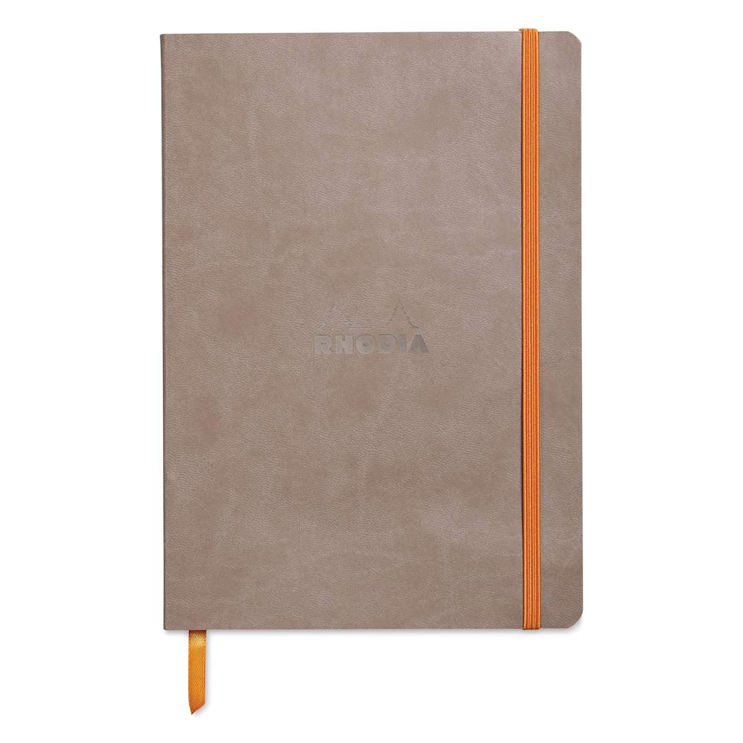 Open in modal - Rhodia Rhodiarama Softcover Notebook - A5, Taupe, Lined
