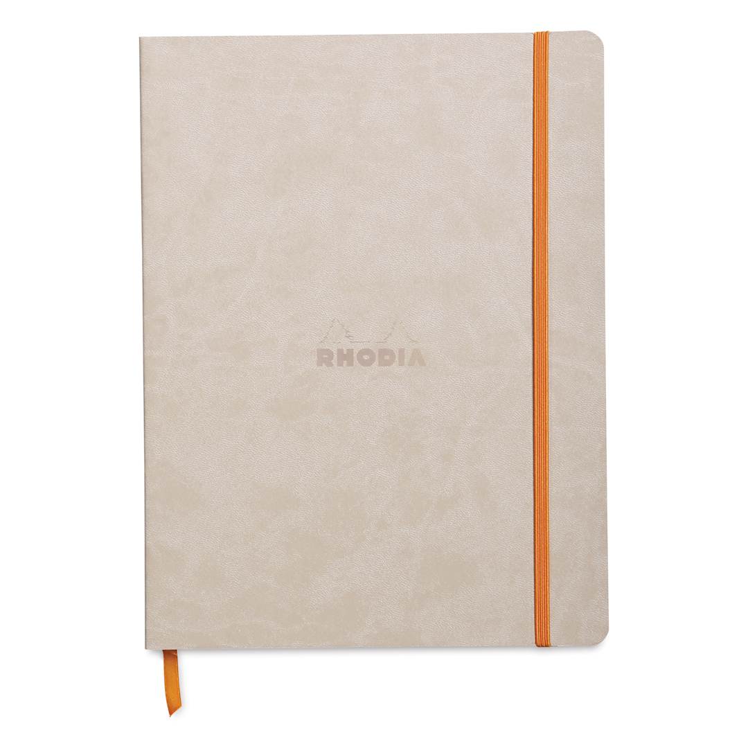 Open in modal - Rhodia Rhodiarama Softcover Notebook - 7-1/2" x 9-7/8", Beige, Lined