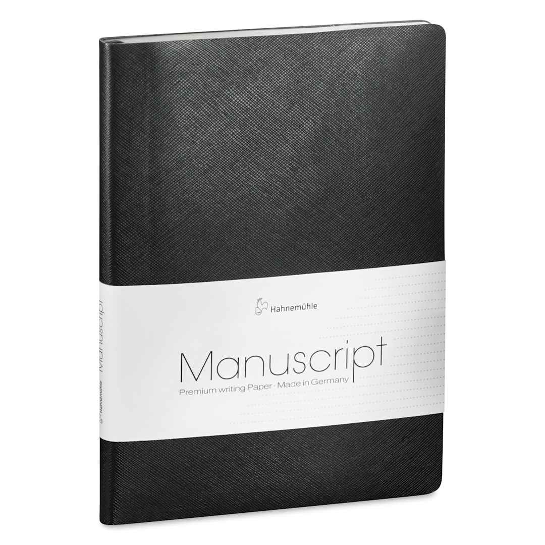 Open in modal - Hahnemühle Manuscript Notebook - Black, Dot Grid, A5, 192 Pages