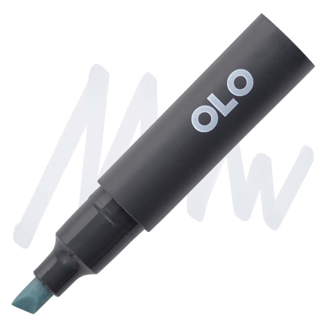 Open in modal - Olo Chisel Tip Half-Marker - BG7.2 Silver Jade - marker and swatch