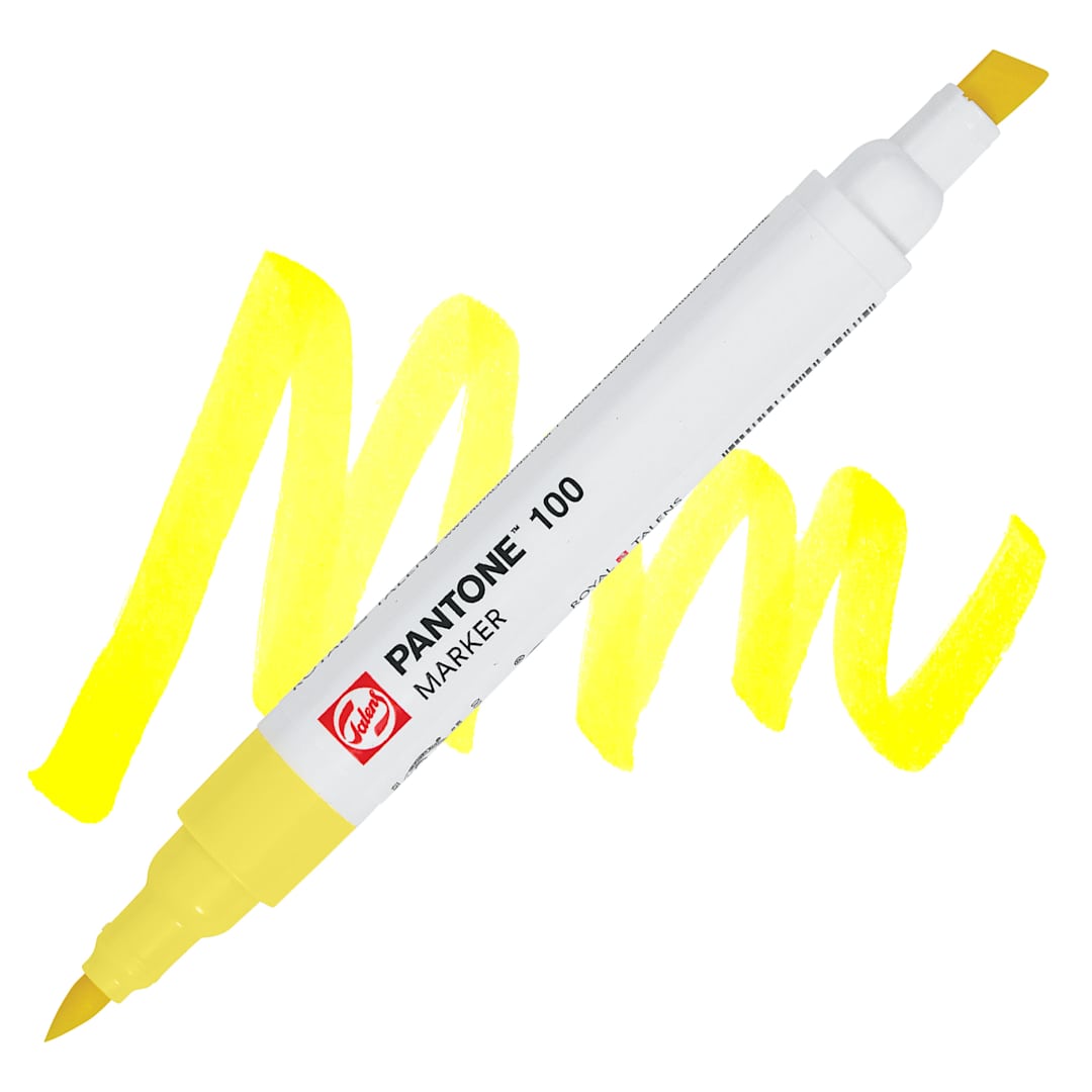 Open in modal - Pantone Dual Tip Marker - 100, swatch and marker