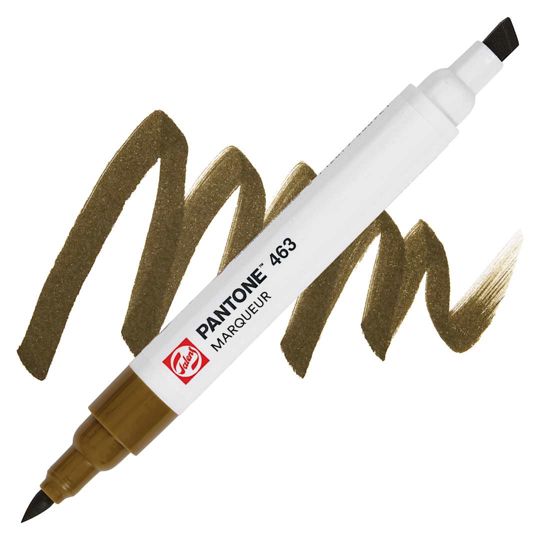 Open in modal - Pantone Dual Tip Marker - 463, swatch and marker