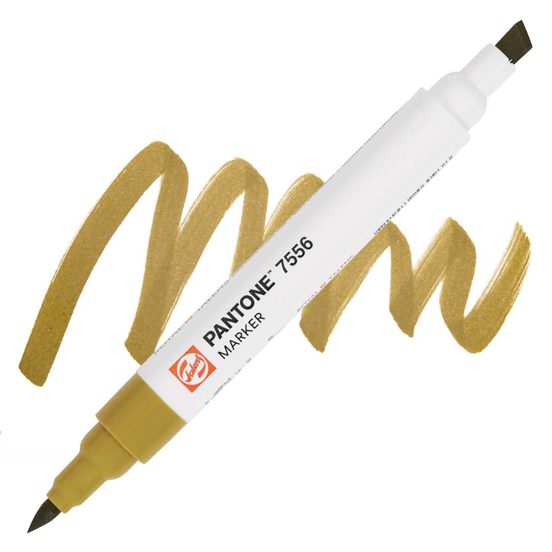 Open in modal - Pantone Dual Tip Marker - 7556, swatch and marker