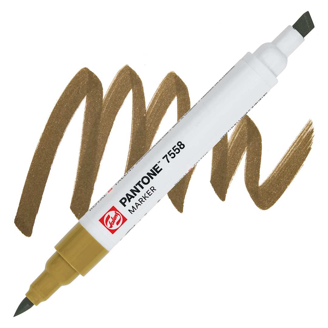 Open in modal - Pantone Dual Tip Marker - 7558, swatch and marker