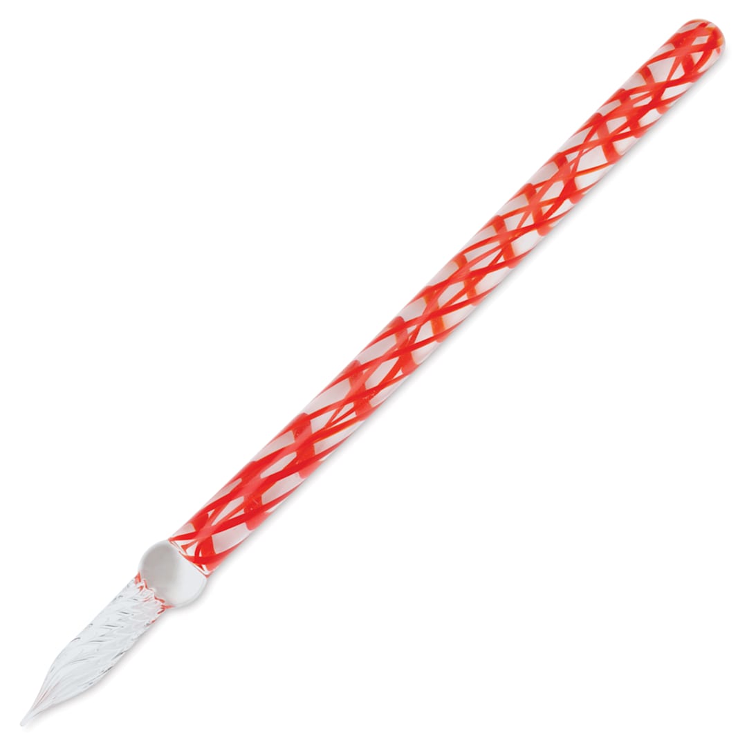Open in modal - Herbin Straight Glass Dip Pen - Carob Tree Red
