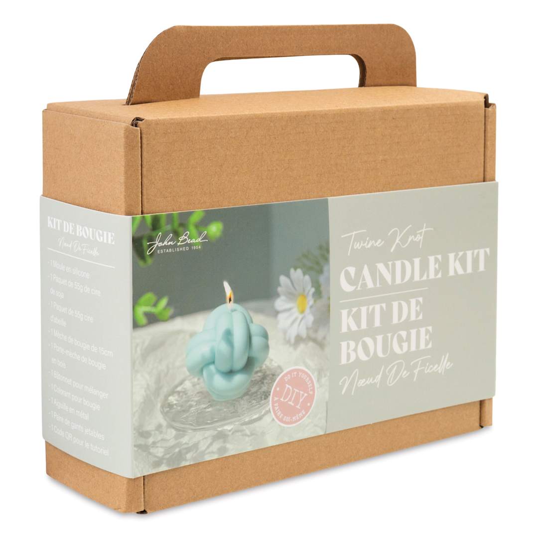 Open in modal - John Bead Twine Knot Candle Making Kit front of packaging