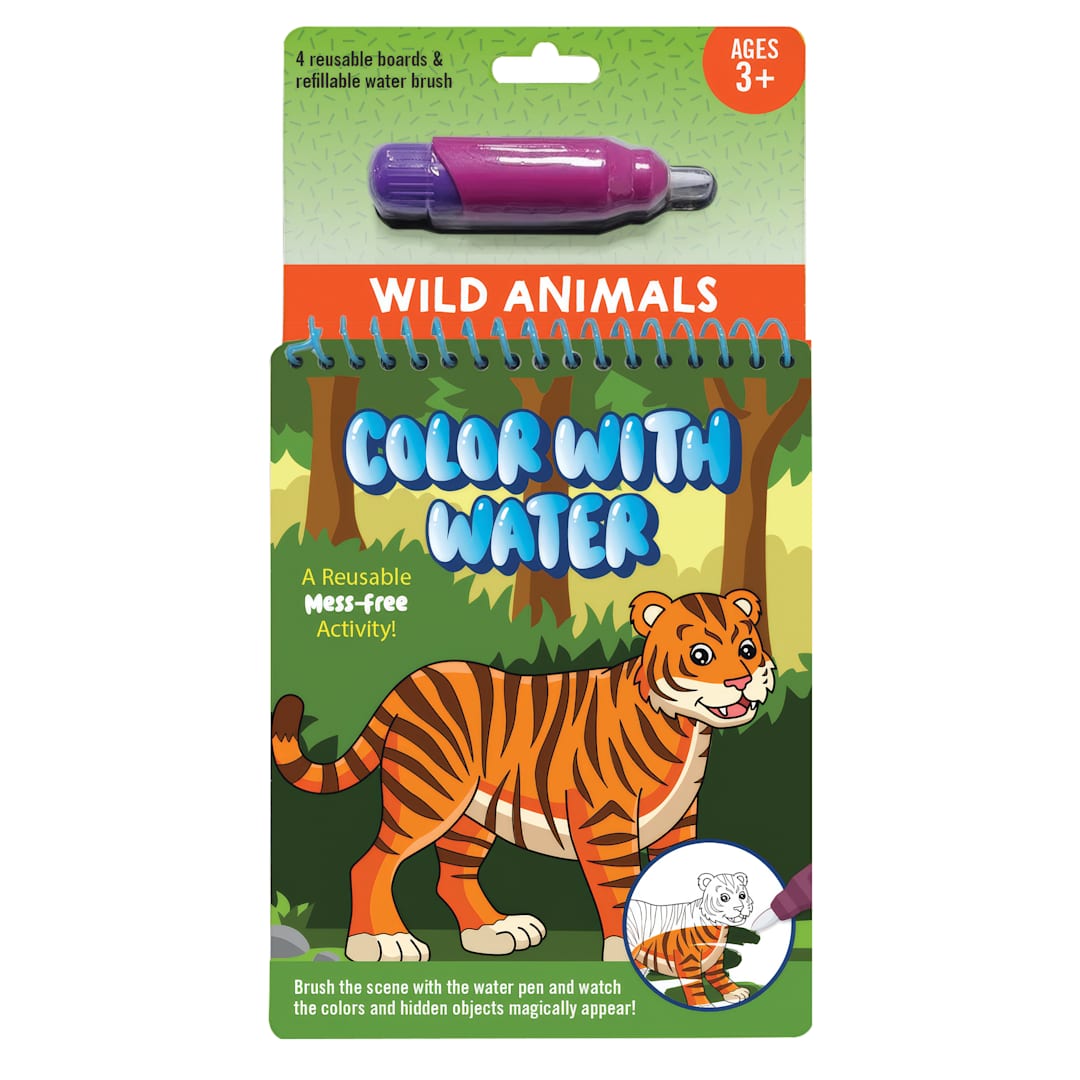 Open in modal - Peter Pauper Press Color with Water Set - Wild Animals, packaging
