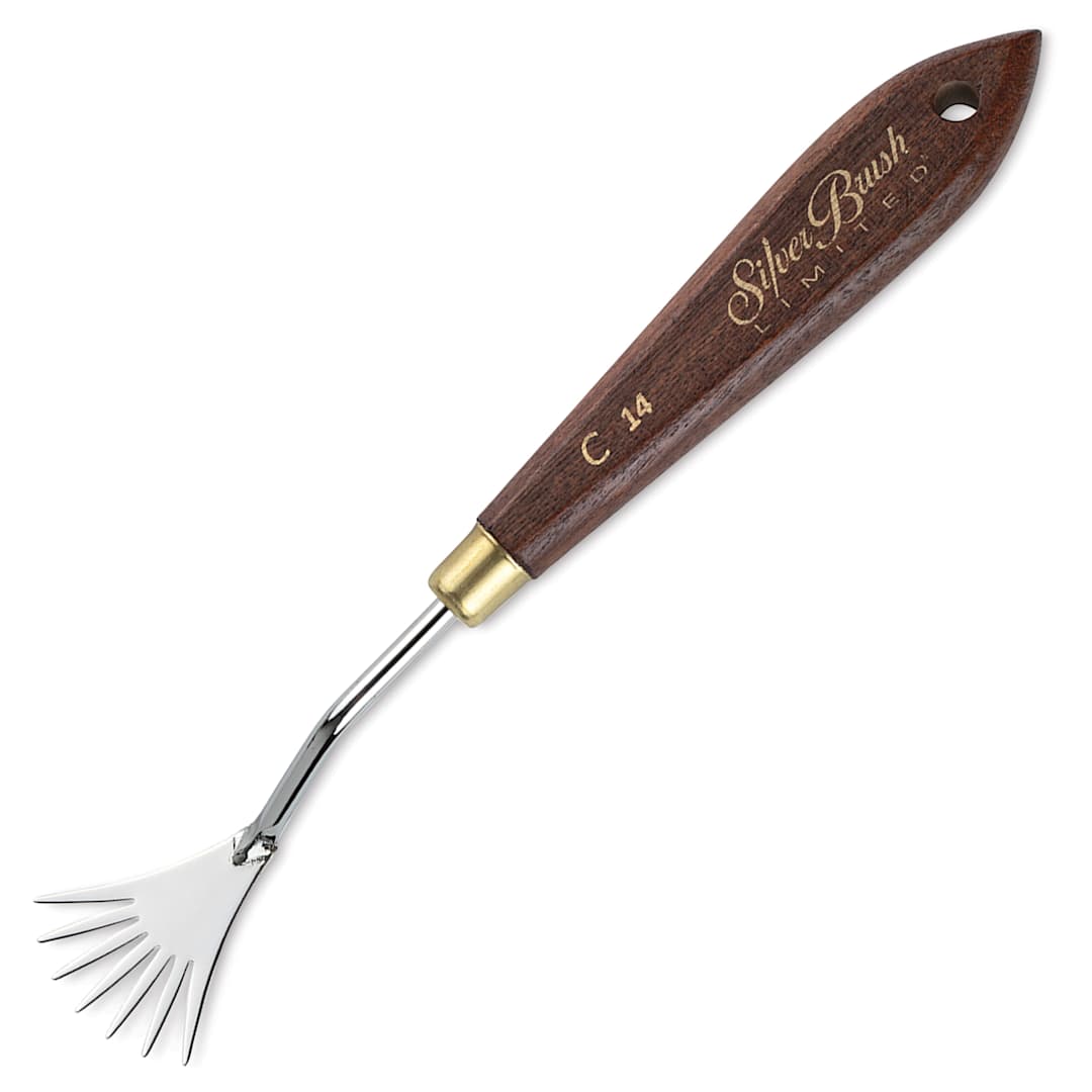 Open in modal - Silver Brush Creative Palette Knife - Comb, C14