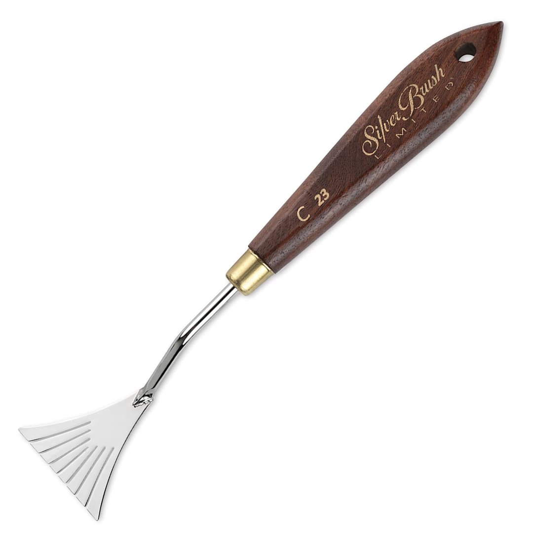 Open in modal - Silver Brush Creative Palette Knife - Fan, C23