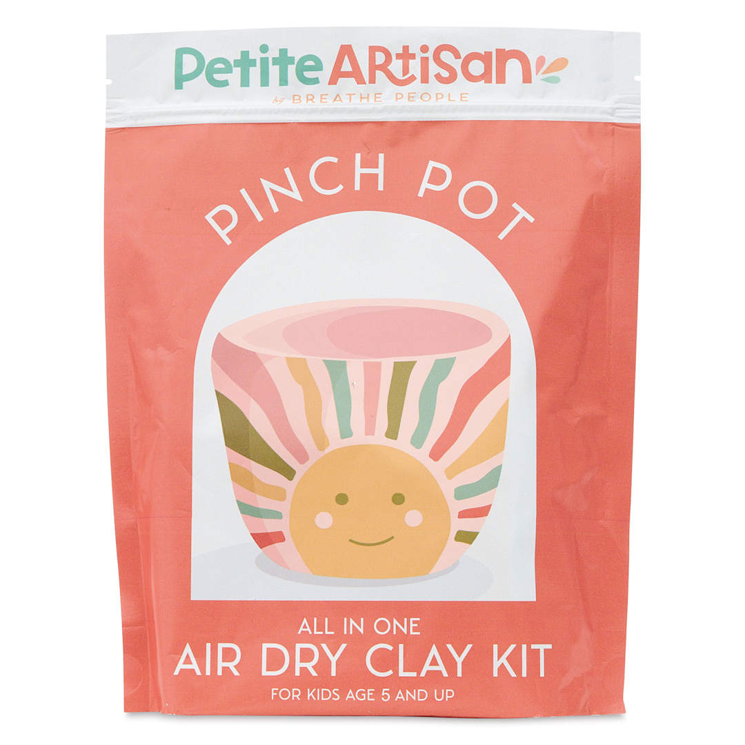 Open in modal - Breathe People Petite Artisan Pinch Pot Air Dry Clay Kit, front of packaging