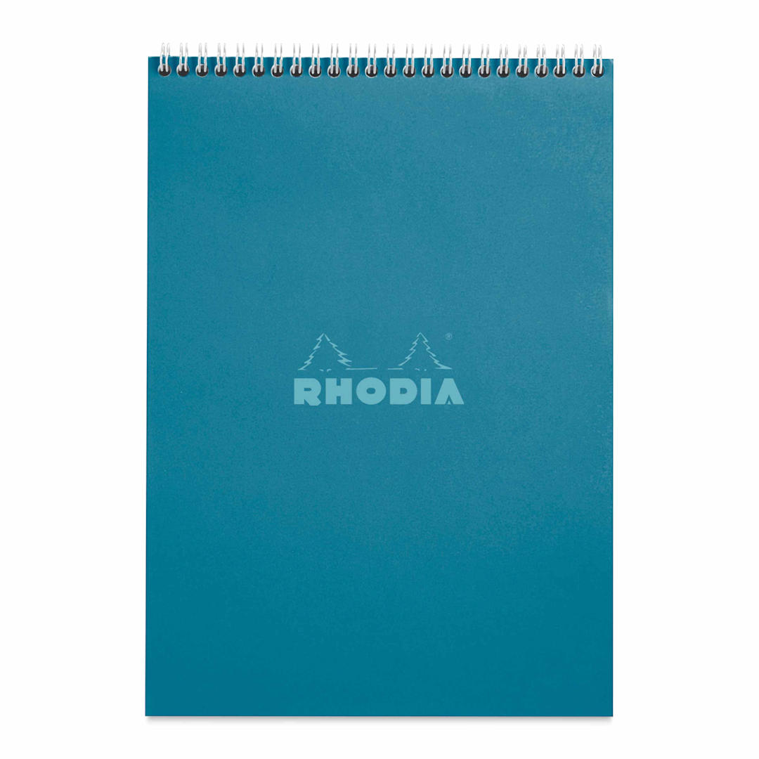Open in modal - Rhodia Top Wirebound Pad - 8-1/4" x 11-3/4", Peacock, Ruled