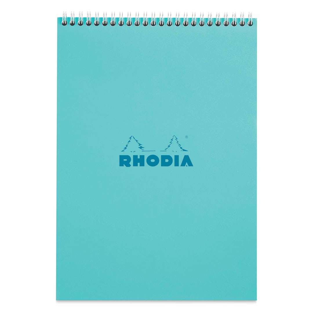 Open in modal - Rhodia Top Wirebound Pad - 8-1/4" x 11-3/4", Azure, Ruled