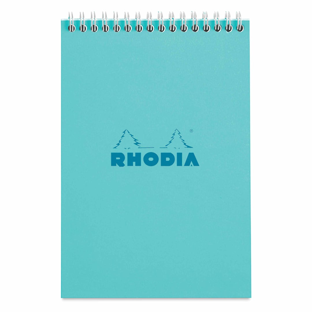 Open in modal - Rhodia Top Wirebound Pad - 6" x 8-1/4", Azure, Graph