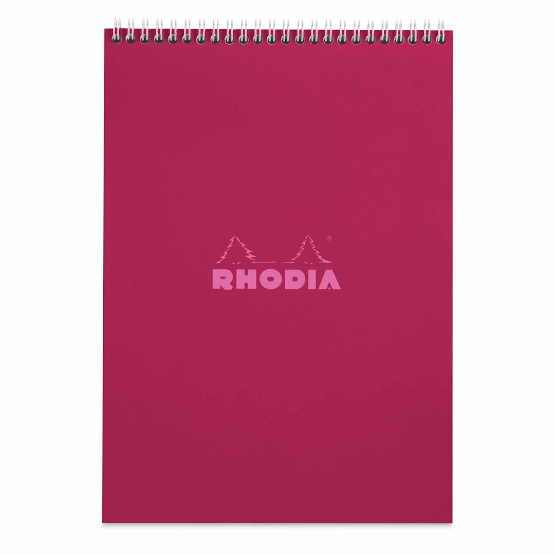 Open in modal - Rhodia Top Wirebound Pad - 8-1/4" x 11-3/4", Plum, Graph