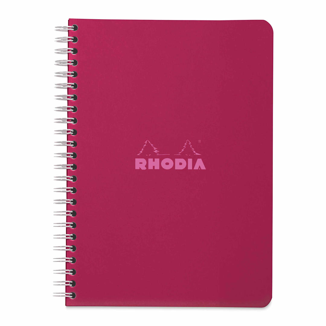 Open in modal - Rhodia Wirebound Notebook - 6" x 8-1/4", Plum, Graph