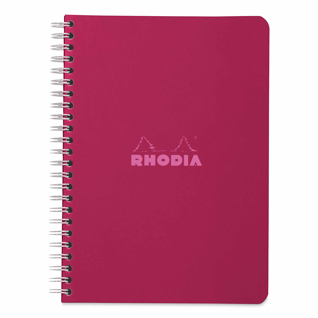 Open in modal - Rhodia Wirebound Notebook - 6" x 8-1/4", Plum, Ruled
