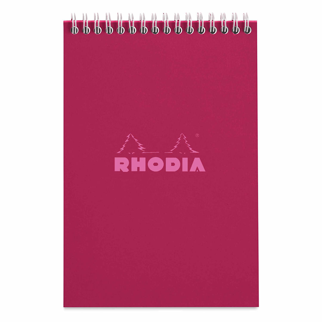 Open in modal - Rhodia Top Wirebound Pad - 6" x 8-1/4", Plum, Graph