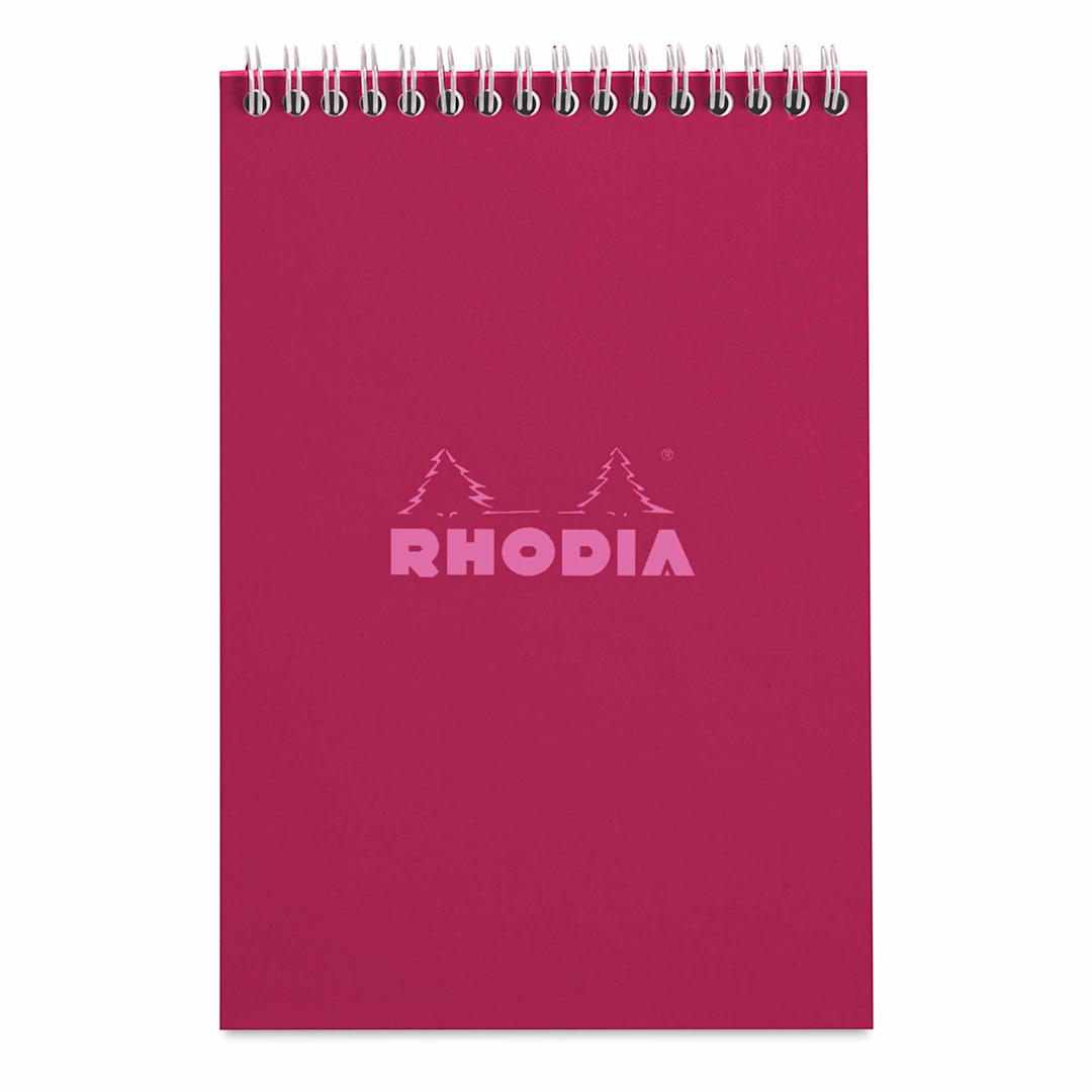Open in modal - Rhodia Top Wirebound Pad - 6" x 8-1/4", Plum, Ruled