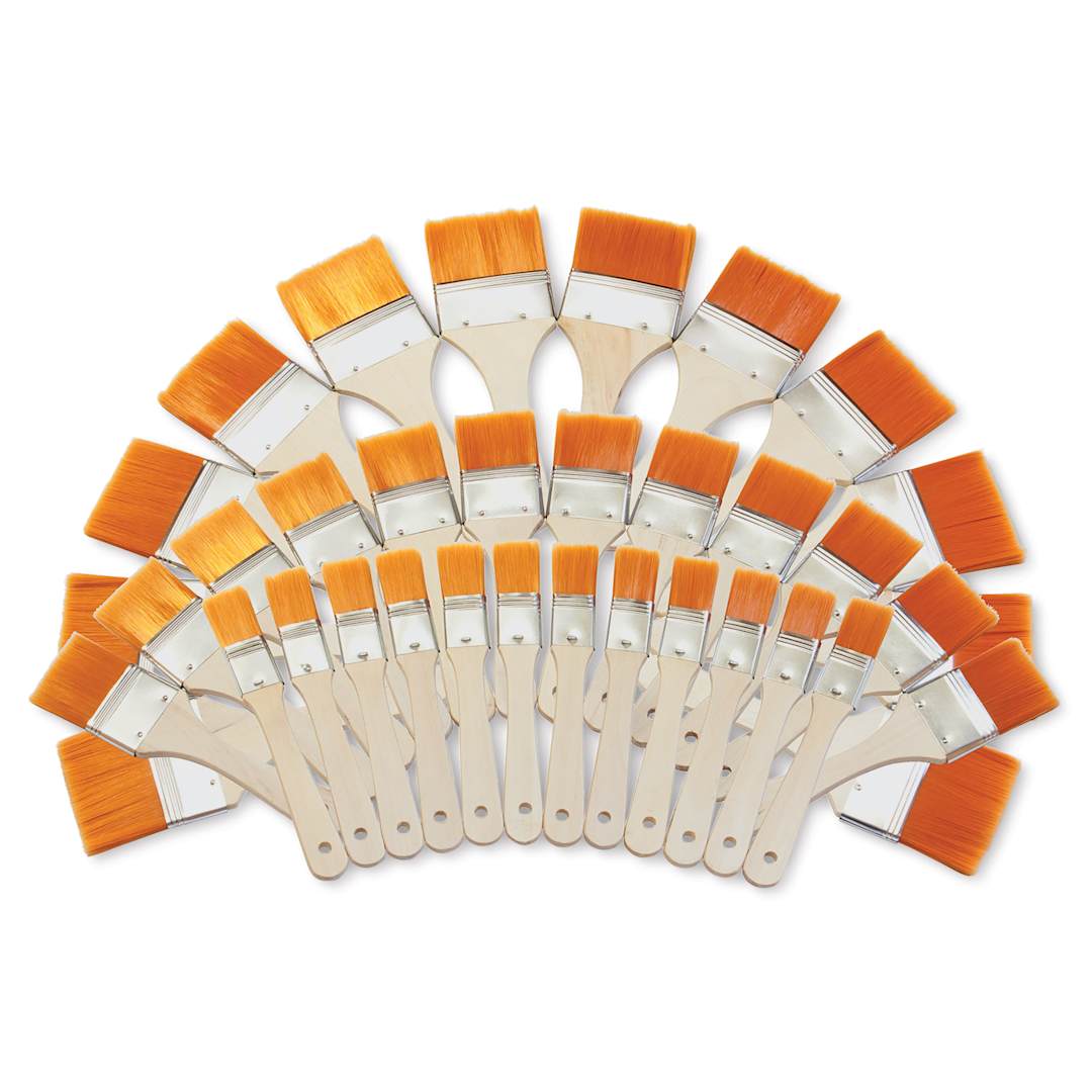 Open in modal - Richeson Smoothie Brush Pack - Classroom Set of 36