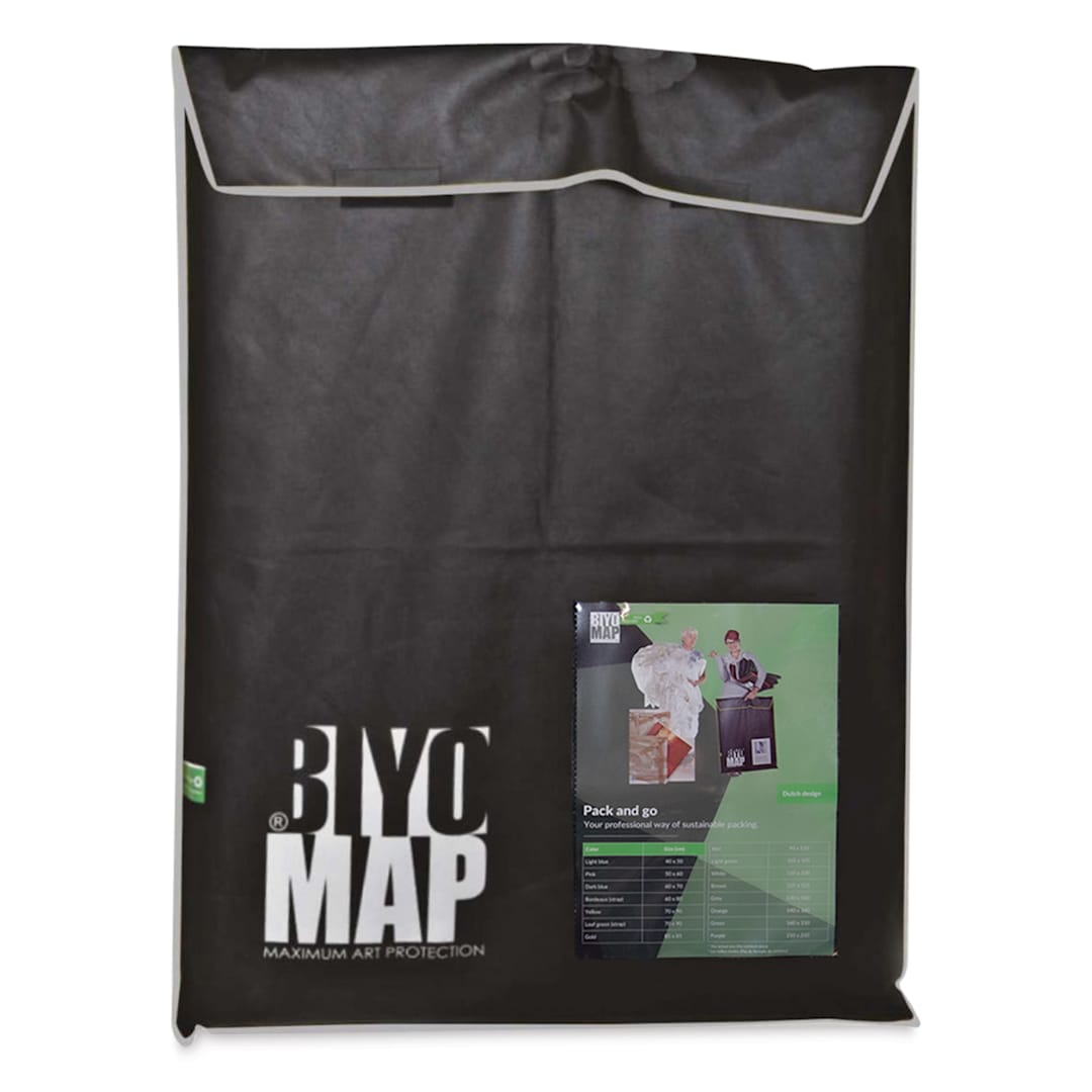 Open in modal - Biyomap Reusable Art Storage Bag - 51.2" x 63", Gray Border