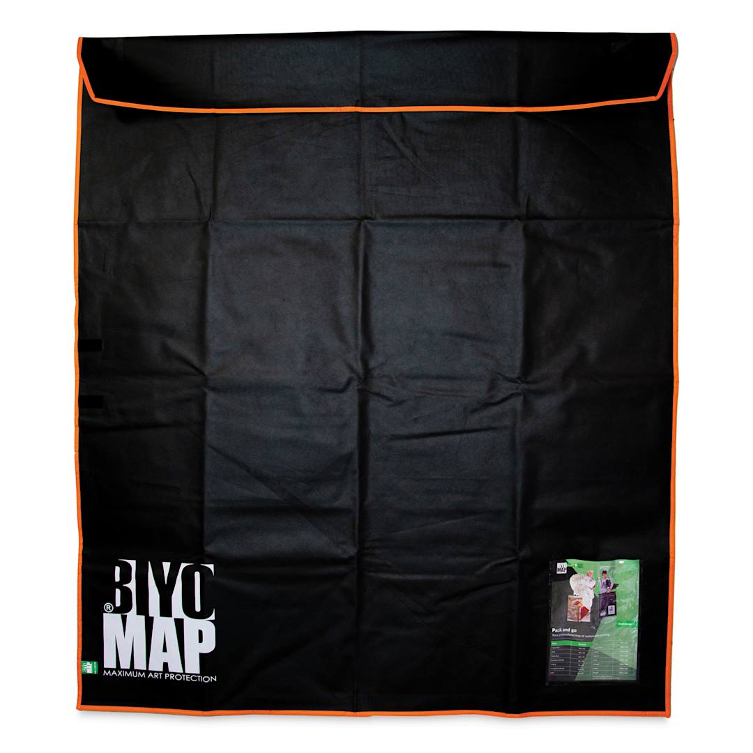 Open in modal - Biyomap Reusable Art Storage Bag - 55.1" x 63", Orange Border
