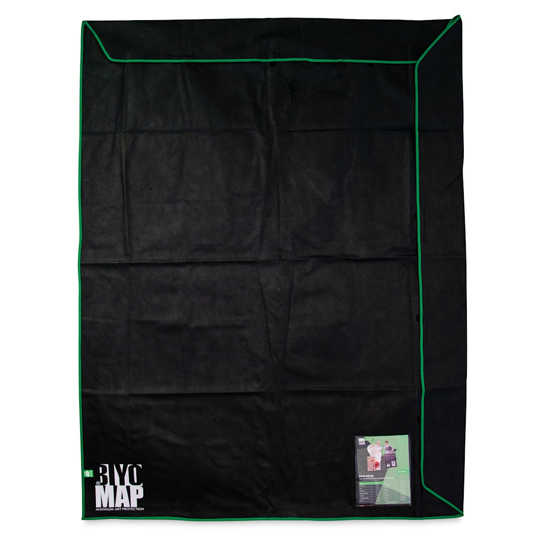 Open in modal - Biyomap Reusable Art Storage Bag - 63" x 82.7", Green Border