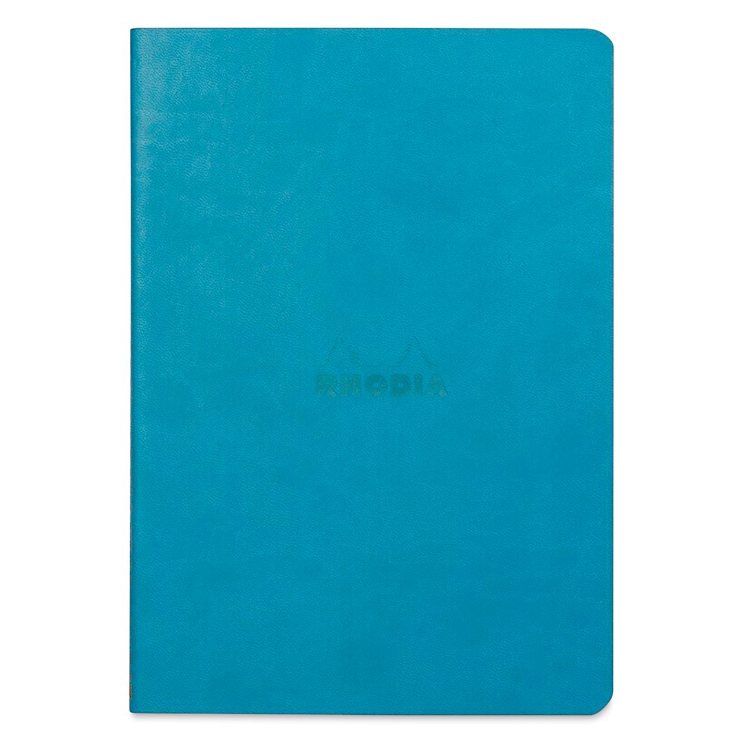 Open in modal - Rhodia Sewn Spine Rhodiarama Notebook - 5-1/2" x 8-3/4", Turquoise