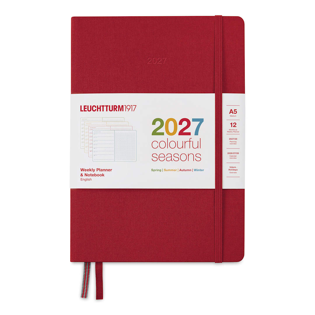 Open in modal - Leuchtturm1917 Colorful Seasons Planner Edition 2027 - 5.7" x 8.3", Red