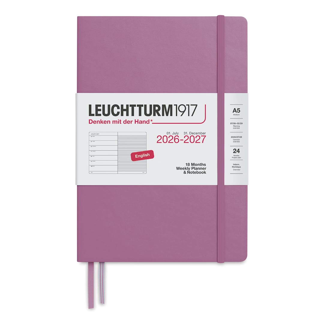 Open in modal - Leuchtturm1917 18-Month Weekly Planner & Notebook 2027 - 5-3/4" x 8-1/4", Rose