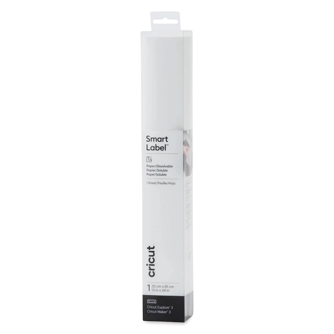 Open in modal - Cricut Smart Label Dissolvable Paper, front of the packaging